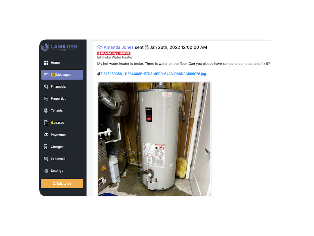 Message and Document Center Dashboard