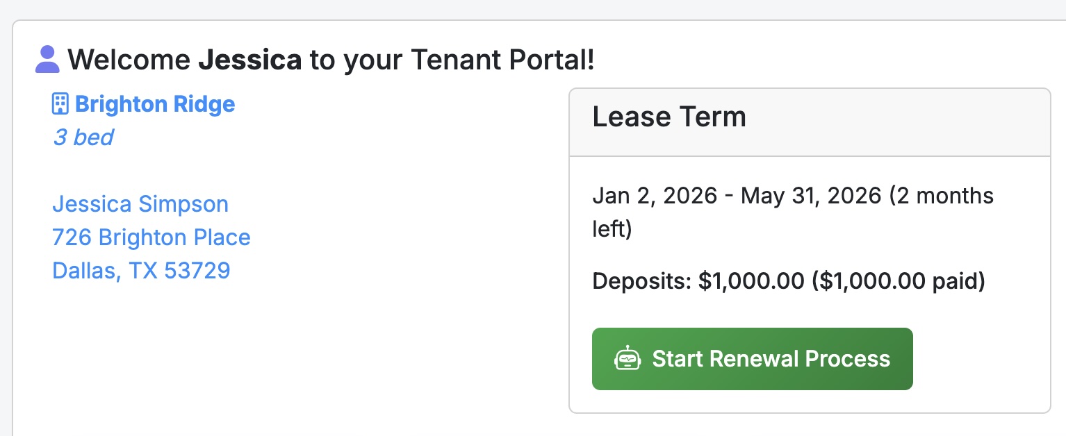 AI-Powered Tenant Lease Renewal Assistant - Screenshot 2