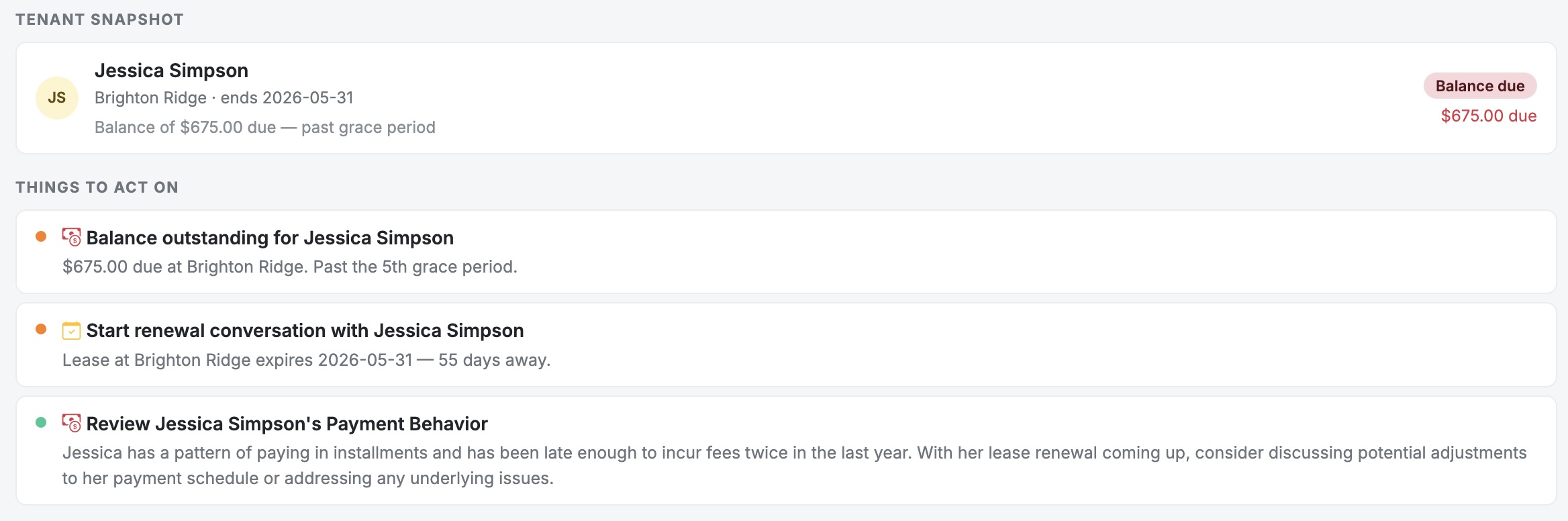 Portfolio Pulse — AI-Powered Property Briefing - Screenshot 2